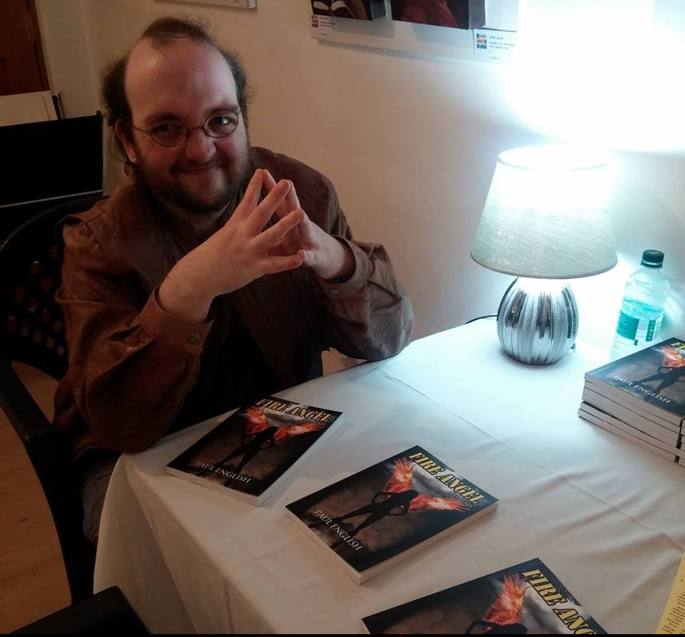 Paul English at a book signing
