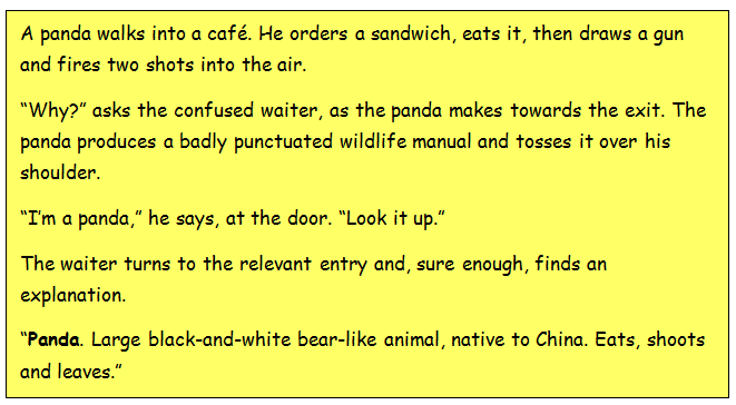 extract from eats shoots and leaves