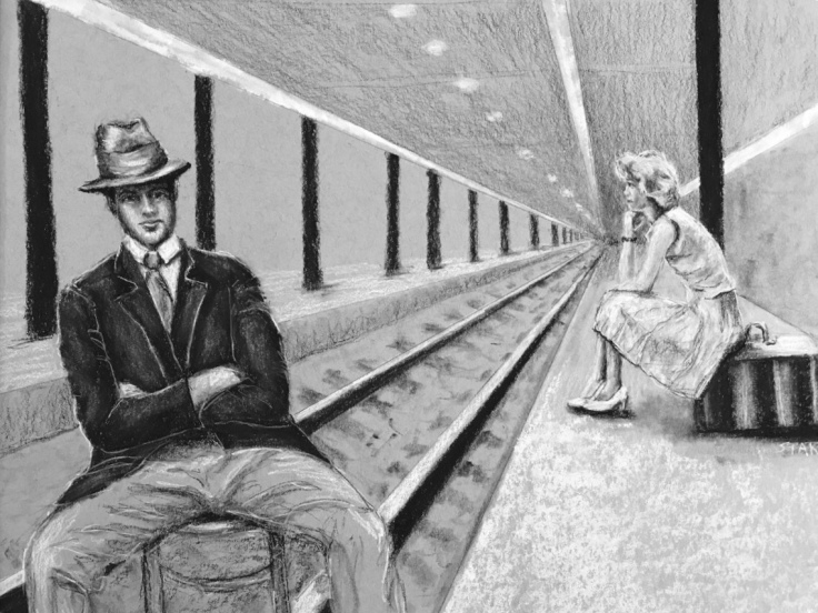 Charcoal drawing by Suzanne Starr