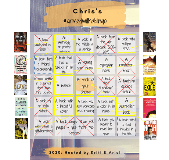 chris's #armedwithabingo book update Q2