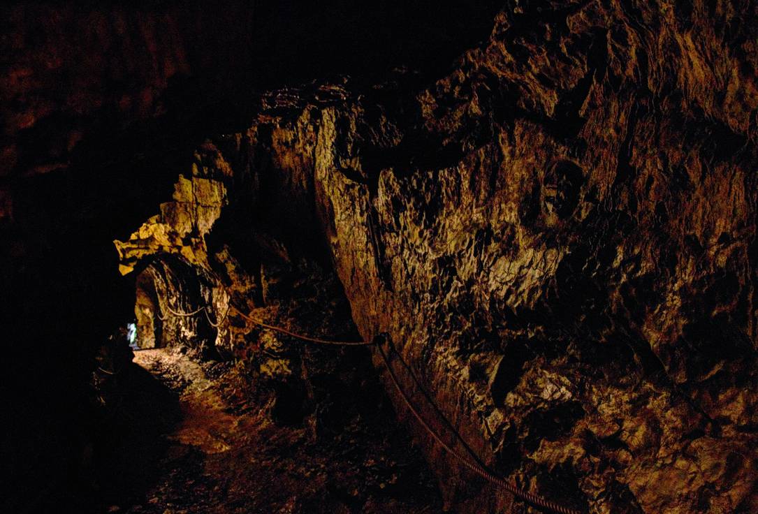 a passage with in a cave