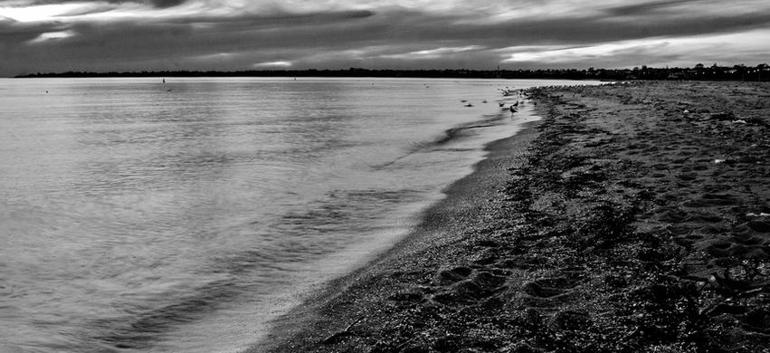 a photo of an empty beach