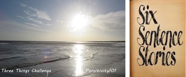 Three things challenge and Six Sentence Stories logos