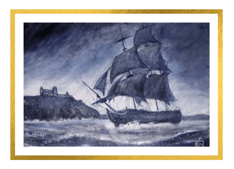 An image of a painting of 'The Demeter' which hangs on the wall of the Manager's office at the SSC&B (origin unknown)*